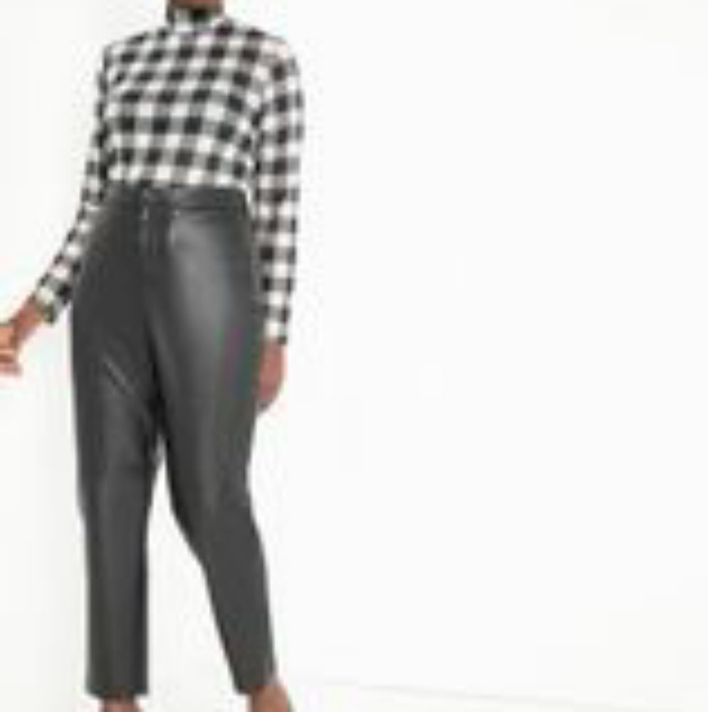 ELOQUII Slim fit faux leather pants